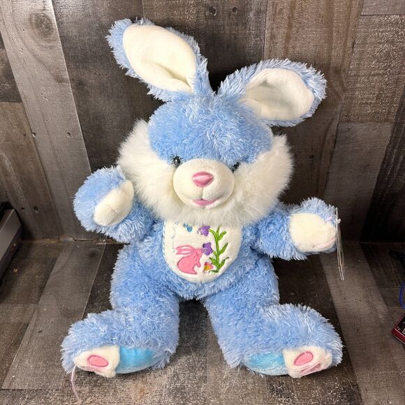 Dan Dee Hoppy Hopster Blue White Collector Choice Easter Bunny